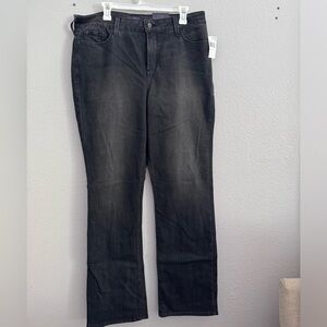 NYDJ black/gray straight leg jeans NWT! Size 18